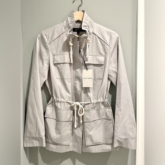 Cole Haan Women's Safari Jacket with‎ Stand Collar- New w Tags-Size Small - Picture 4 of 14